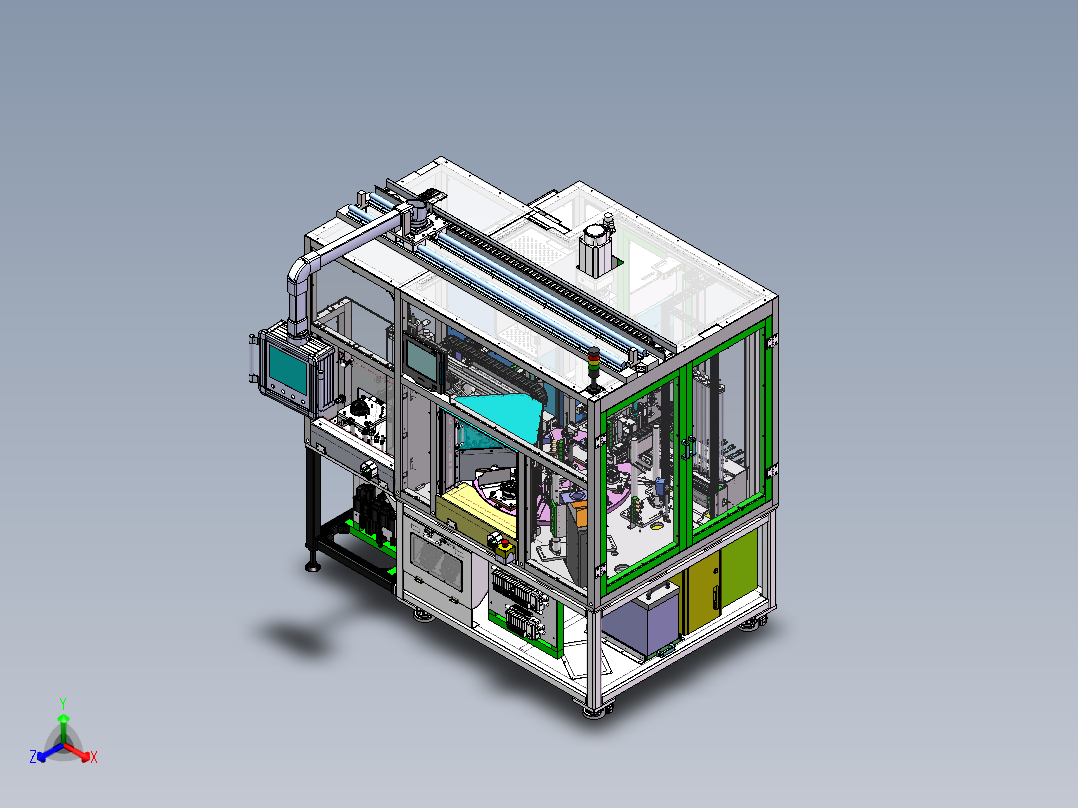 水泵泵盖装配设备sw16可编辑正等轴测图