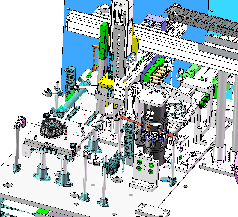 水泵泵盖装配设备sw16可编辑