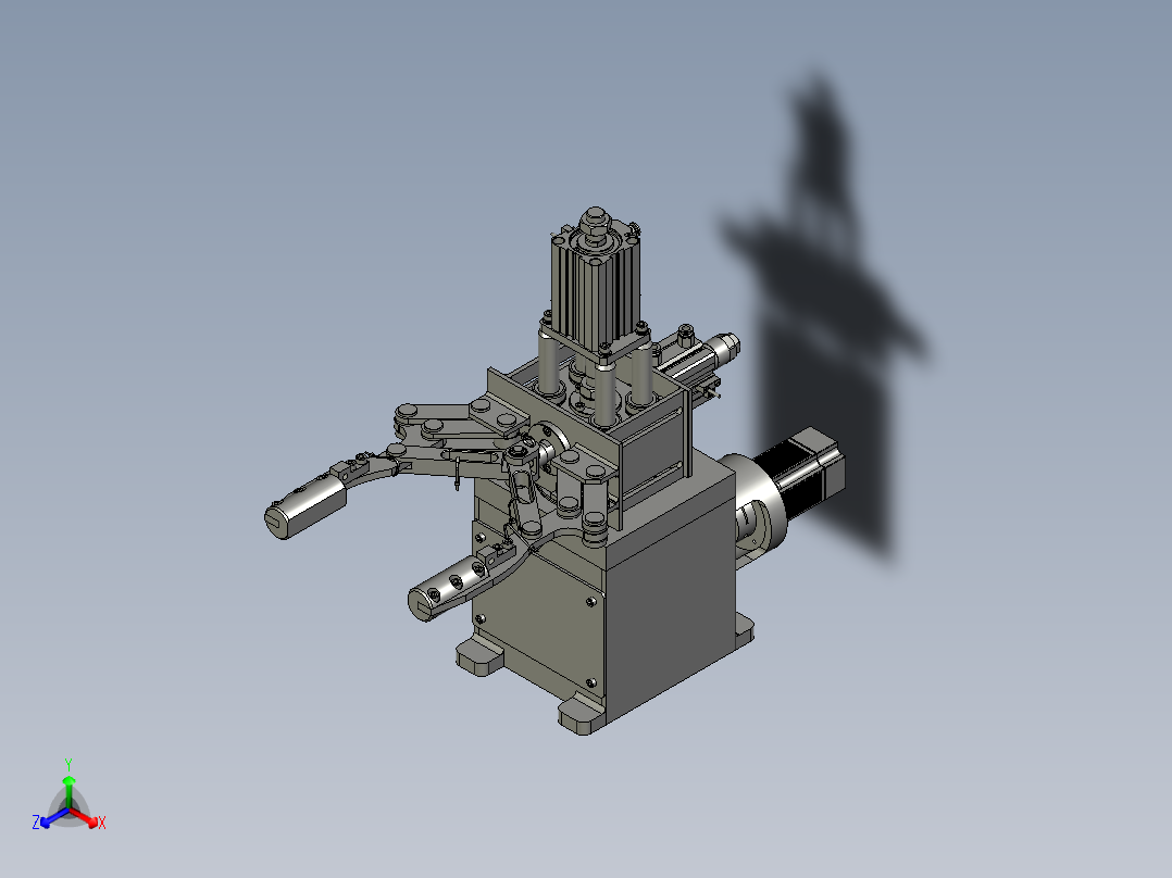 <span style='color: red'>夹持</span><span style='color: red'>机构</span>3D图纸H483