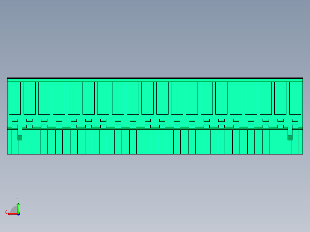 DEGSON 2EDG 系列 5.0mm 可插拔接线端子组-2EDGKB-5.0-20P-14-00AH后视图