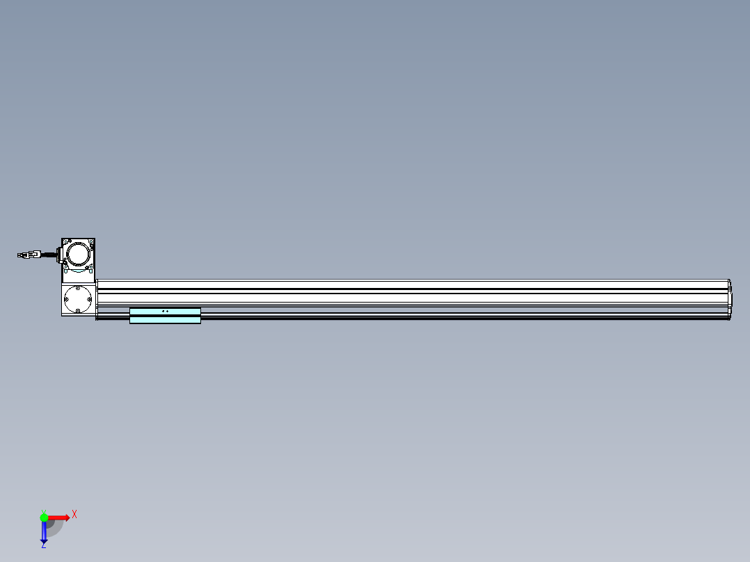 威洛博VBF同步带传动一般环境VBF14-L45-S950-BLD-ZP40-C3俯视图