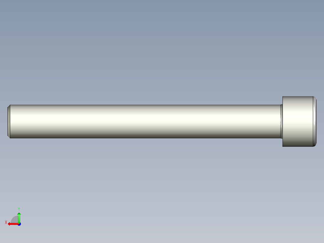 螺钉-DIN_912-M22x180.stp后视图