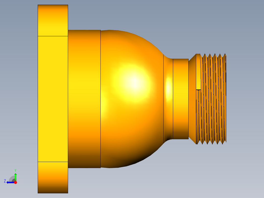 阀体零件工艺设计含三维二维说明书右视图