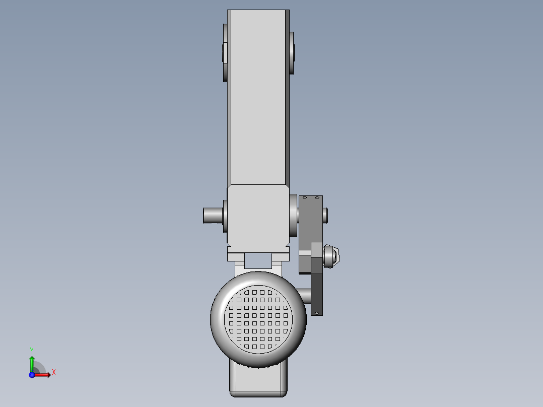 电动摆臂连杆快速往复搬运抓手前视图