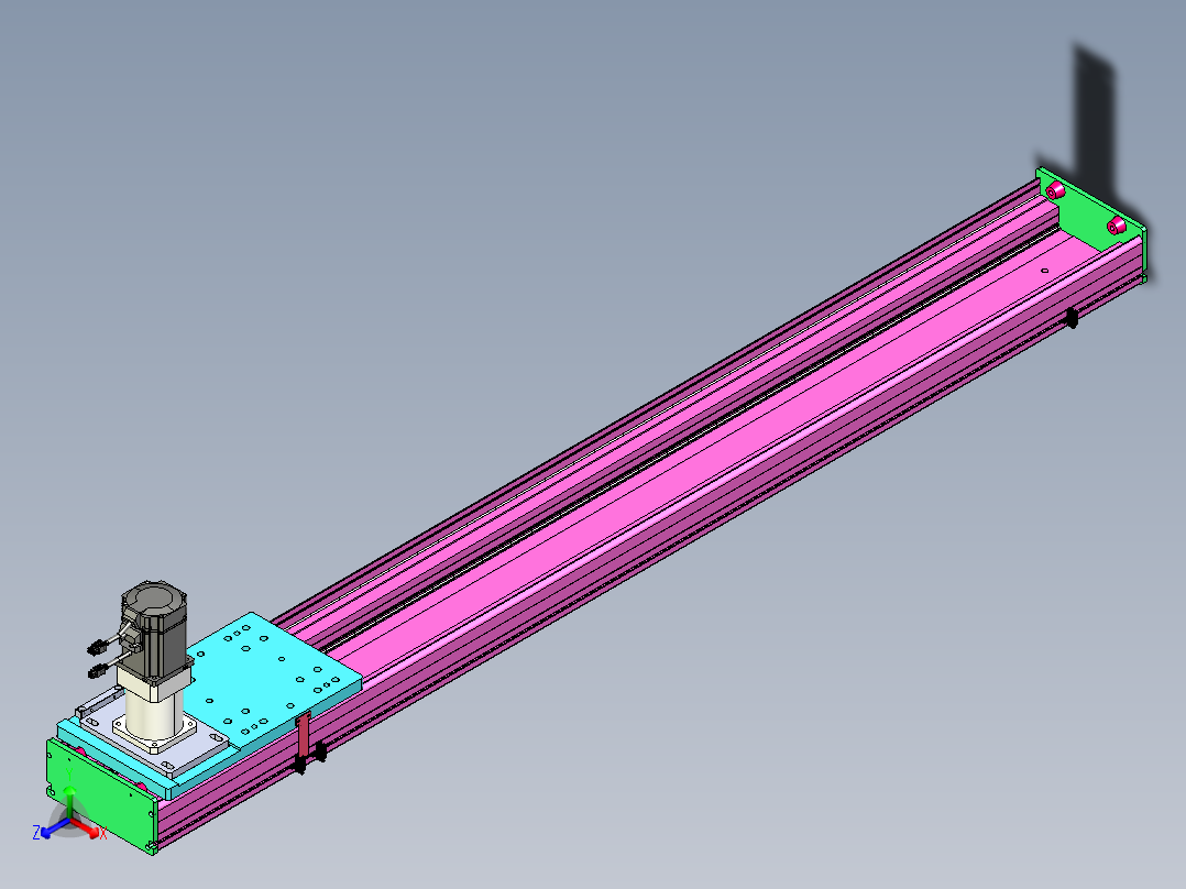 东锦齿条传动DH210G-L167-S1500-BU-减速机+P750W.STEP