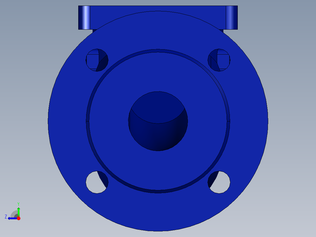 阀门模型-BOA_H_R_Straight_Body_DN65_PN16右视图
