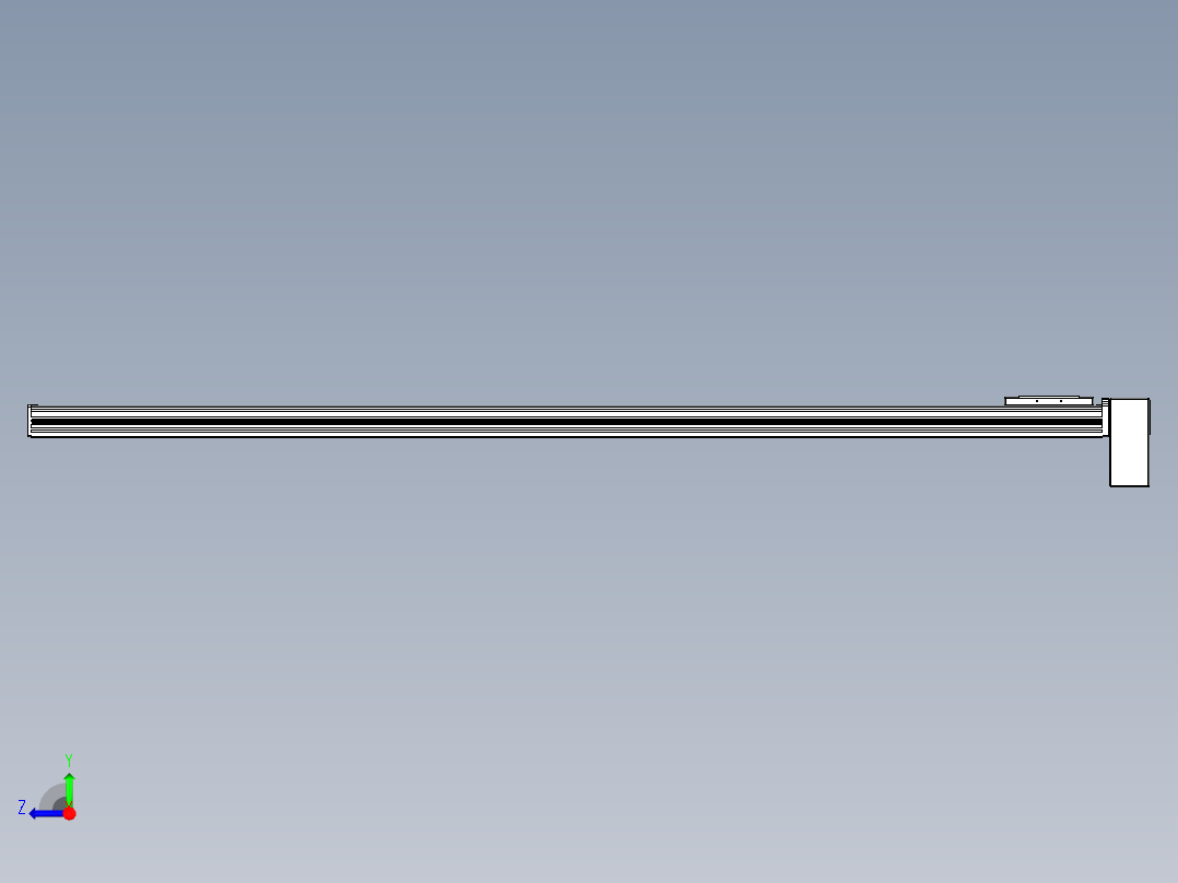 同步带全封闭直线模组TPA-HCB-110D-90-L1600-LP-Y-P40-N3右视图
