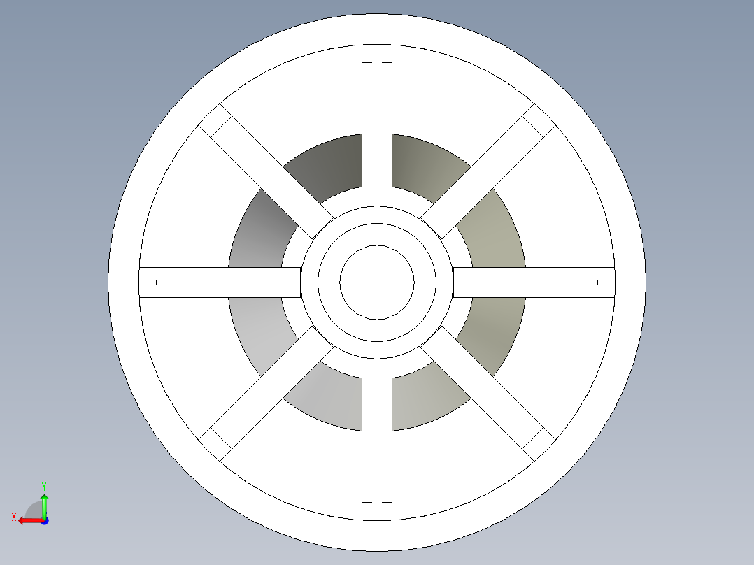 工程塑膠水平調整腳座254-3D多系列多零件图纸模型后视图