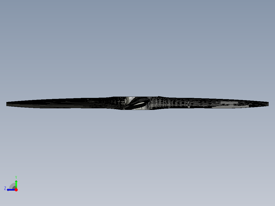 飞机螺旋桨右视图