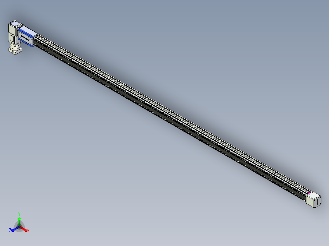 威洛博LB.GB同步带传动--欧规系列GB8-L192-S3500-BL-P75-K正等轴测图