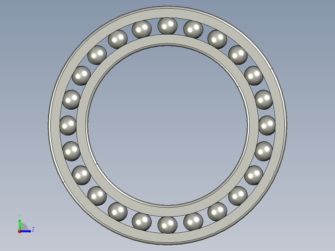 深沟球轴承6020左视图