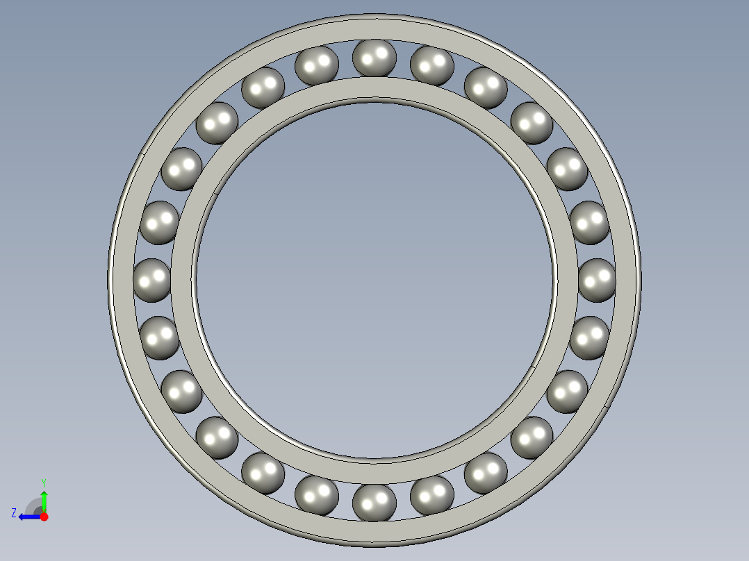深沟球轴承6020右视图