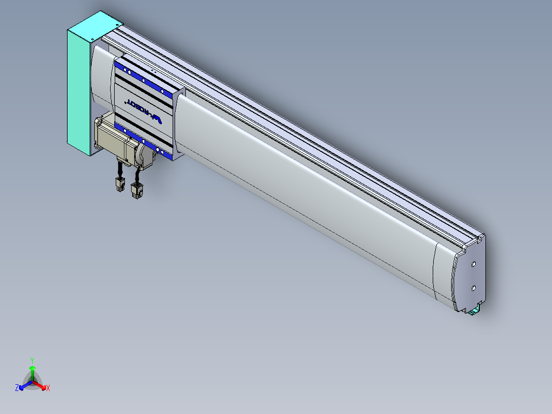 VF丝杆传动-一般环境VF14-Lxx-C-S600-BL-ZP40-C3正等轴测图