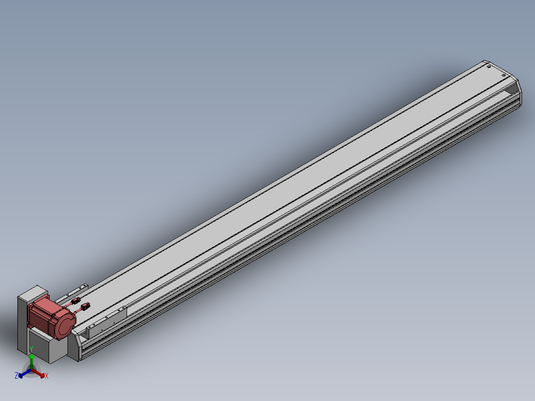 精密模组MT170-L125-1500-LU-M75-C4正等轴测图