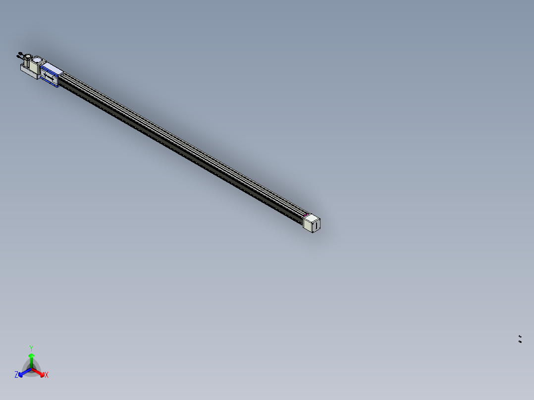 威洛博LB.GB同步带传动--欧规系列GB8-L96-S2650-BL-P40正等轴测图