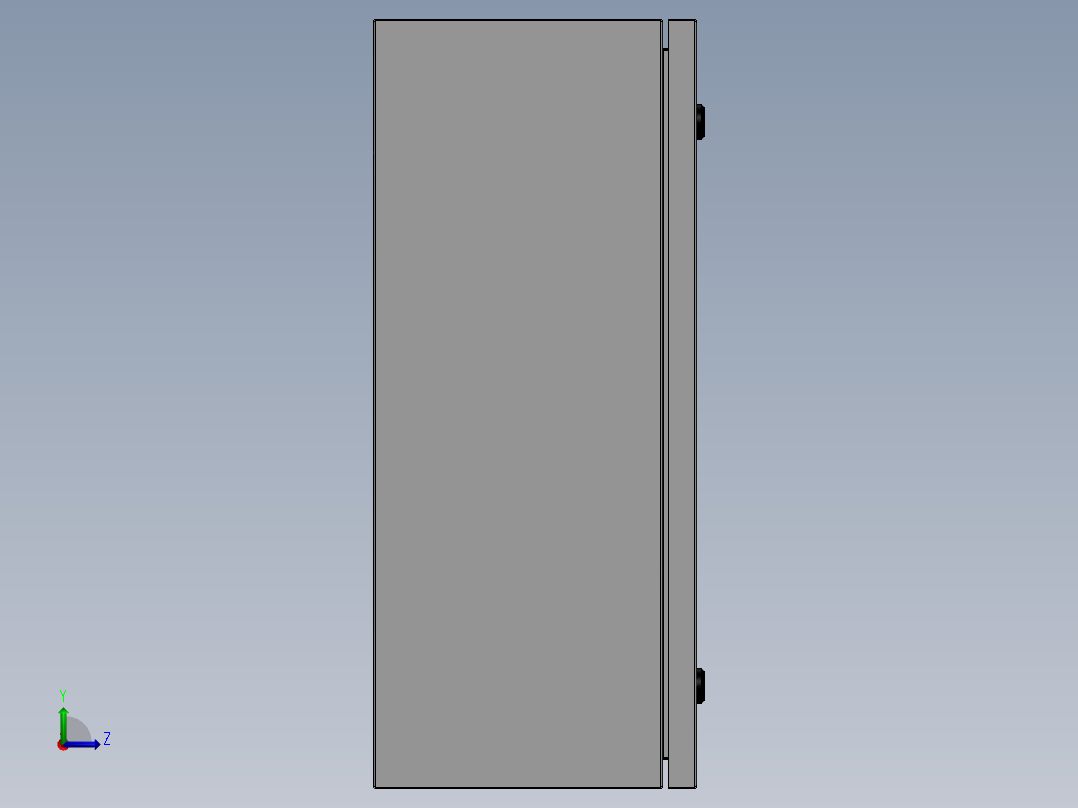 电器柜 电控柜 (72) 机械设计素材左视图