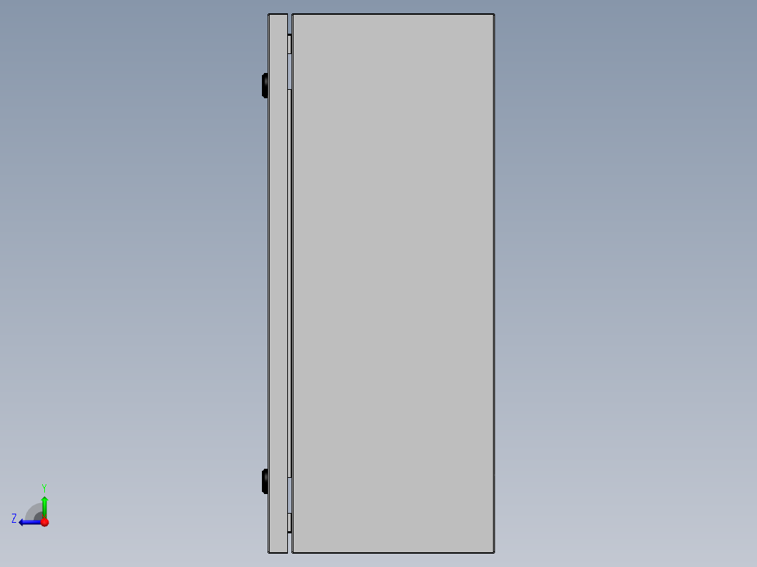 电器柜 电控柜 (72) 机械设计素材右视图