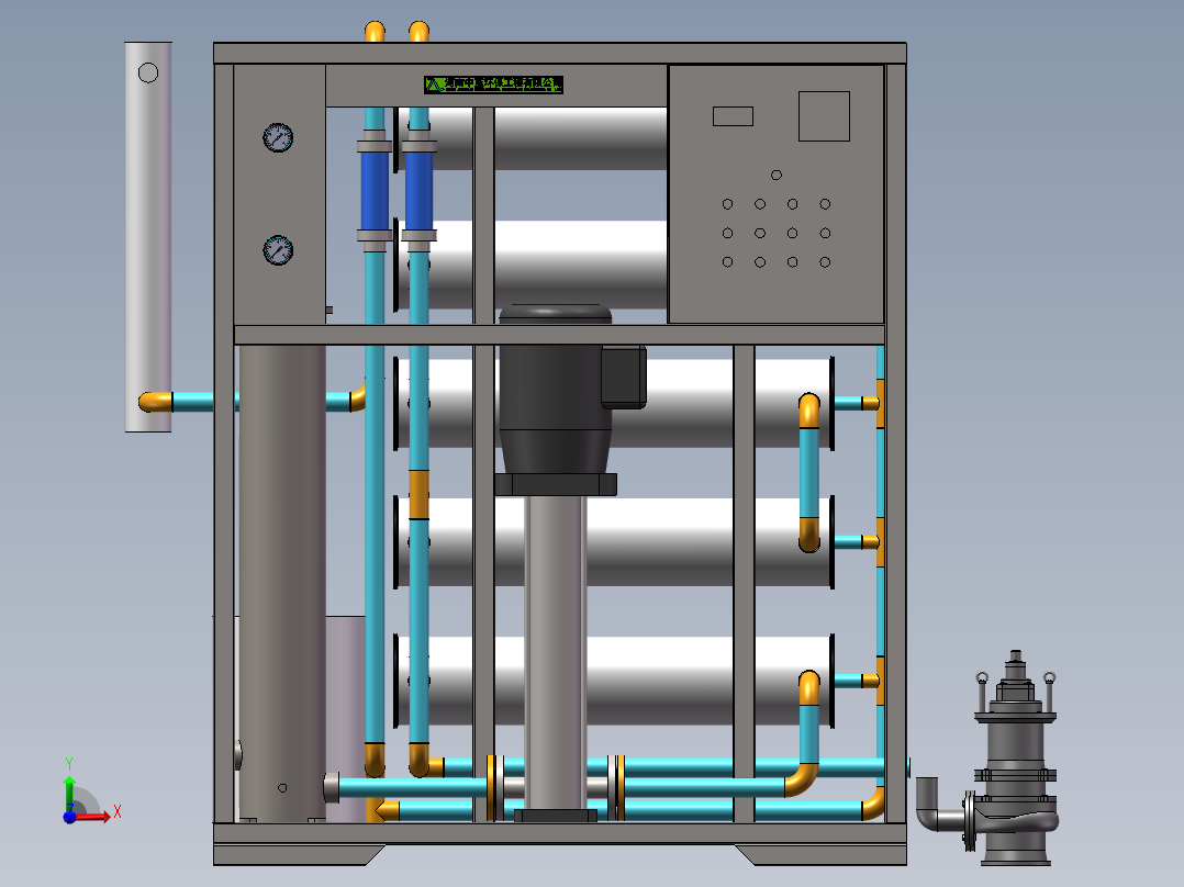 反渗透膜过滤器sw20可编辑前视图