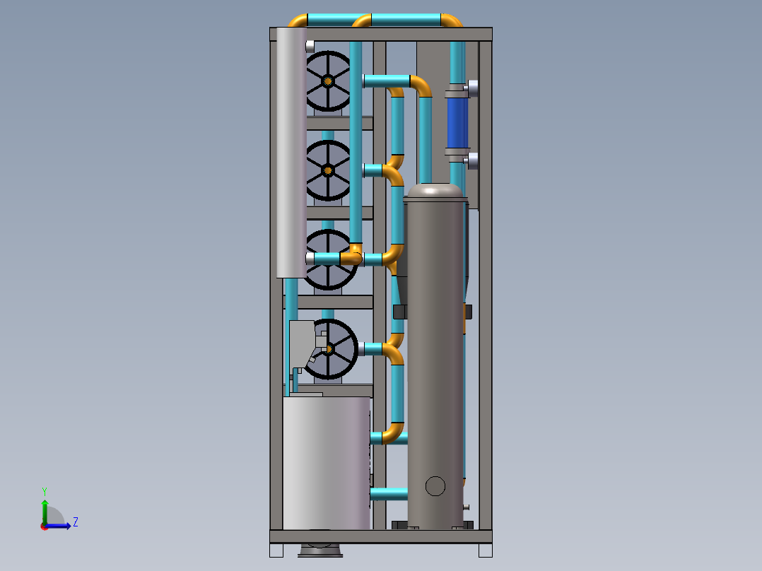 反渗透膜过滤器sw20可编辑左视图