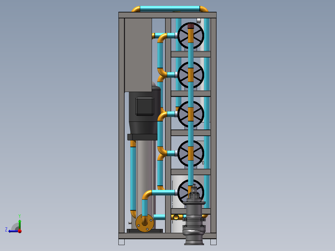 反渗透膜过滤器sw20可编辑右视图