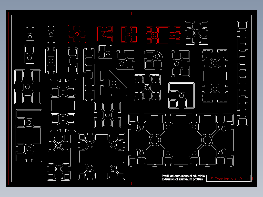 AUTOCAD<span style='color: red'>铝</span>框<span style='color: red'>设计</span>