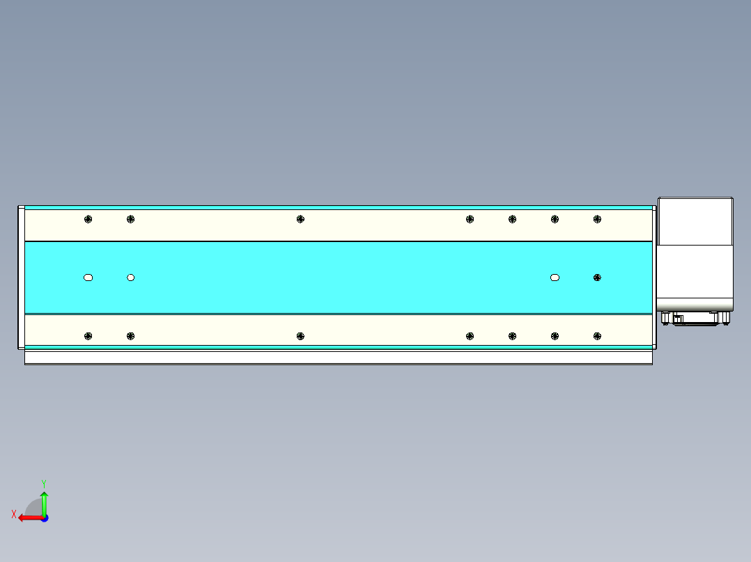 威洛博VBC同步带传动一无尘环境VBC17-L45-S450-BRU-ZP75-C3后视图