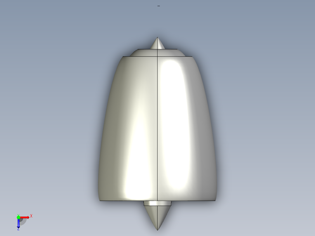 涡扇发动机（航空发动机型）---模型格式为 sw stl igs俯视图