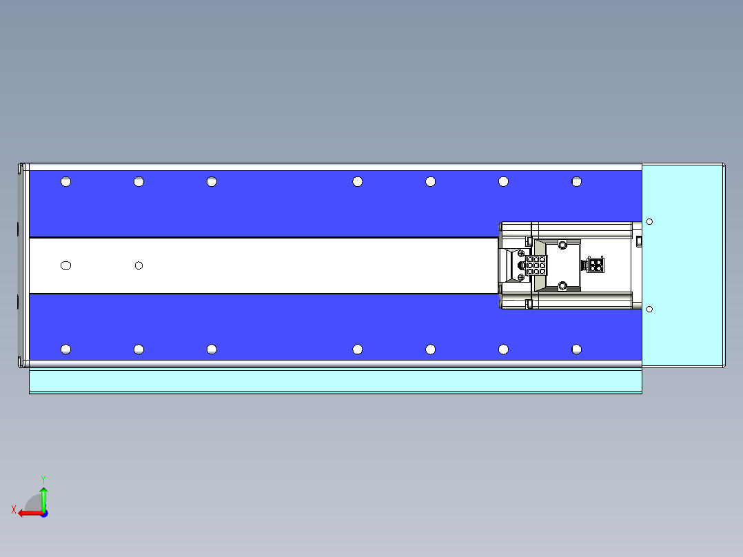 VF丝杆传动-一般环境VF14-Lxx-C-S150-BD-ZP40-C3后视图