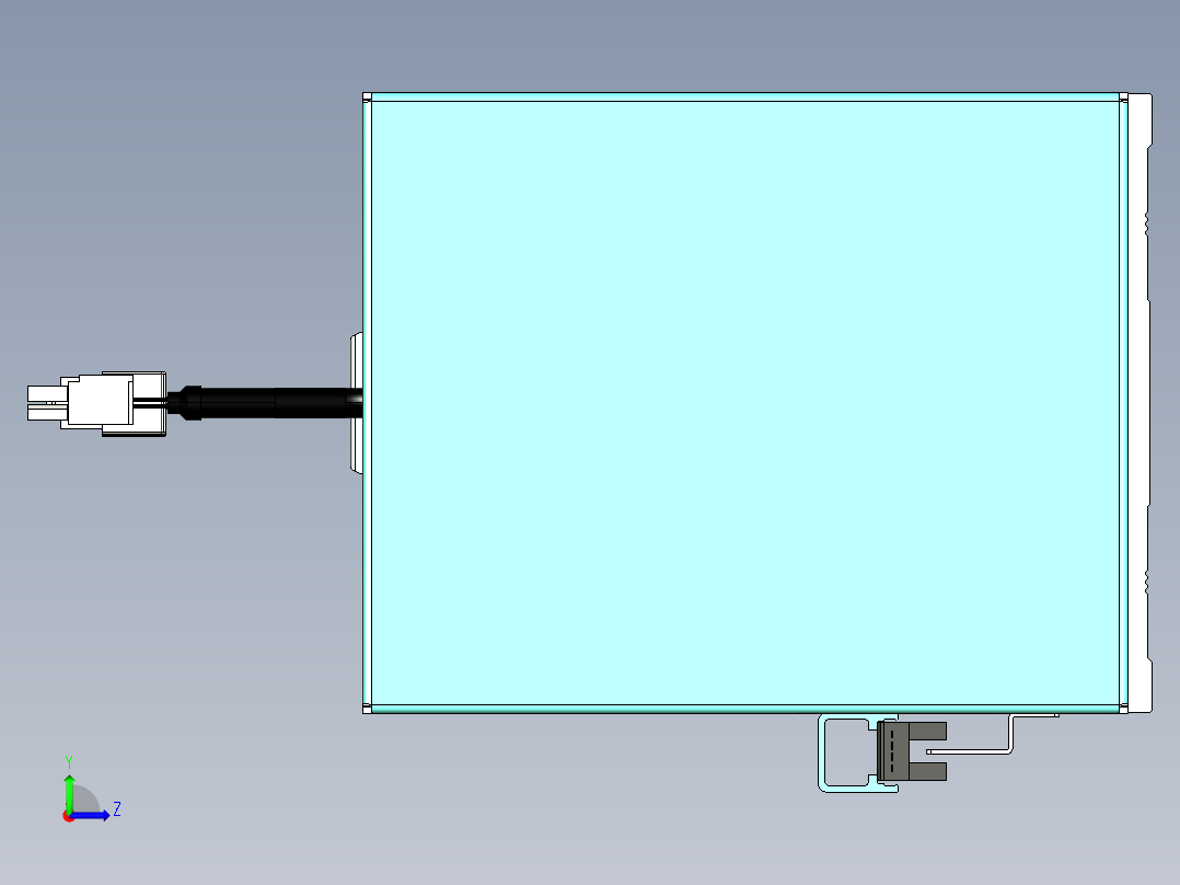 VF丝杆传动-一般环境VF14-Lxx-C-S150-BD-ZP40-C3左视图
