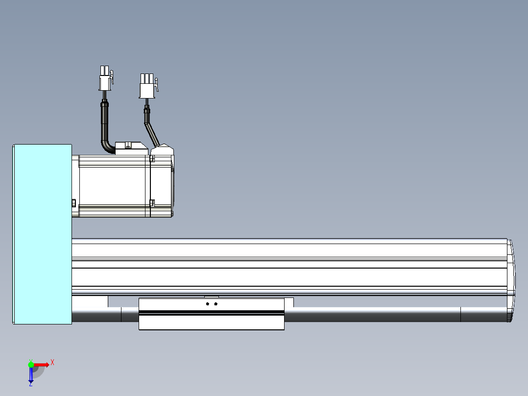VF丝杆传动-一般环境VF14-Lxx-C-S150-BD-ZP40-C3俯视图