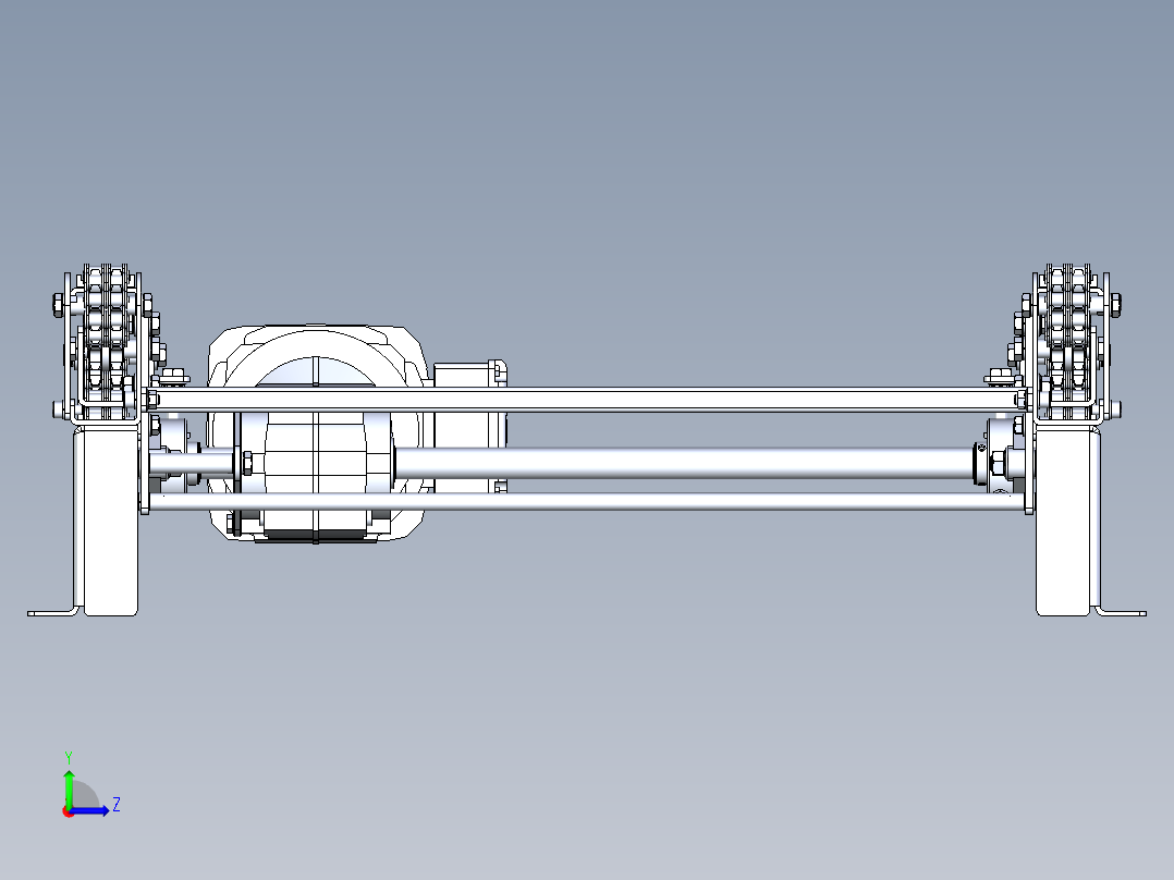 链式输送机左视图