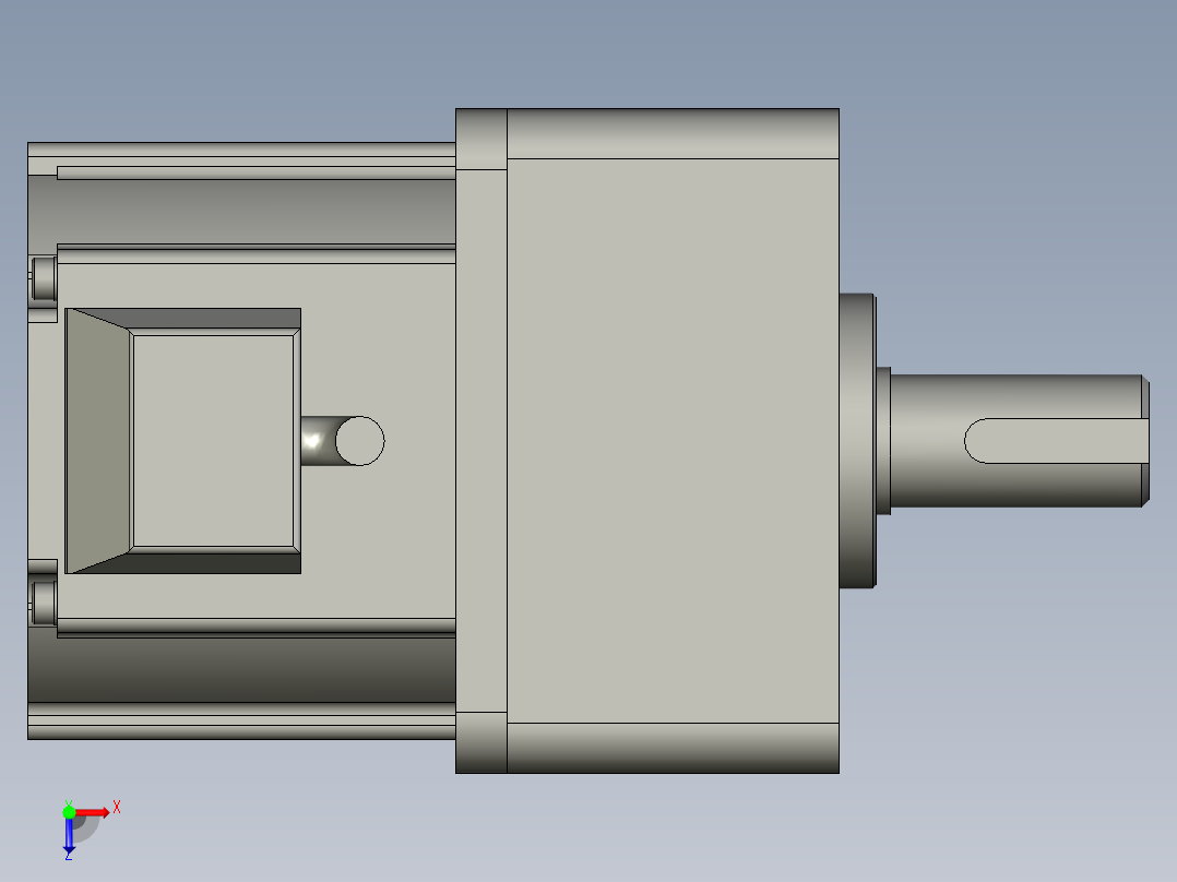 MB9G5BV+MBMU1E1AB(100V)电机俯视图