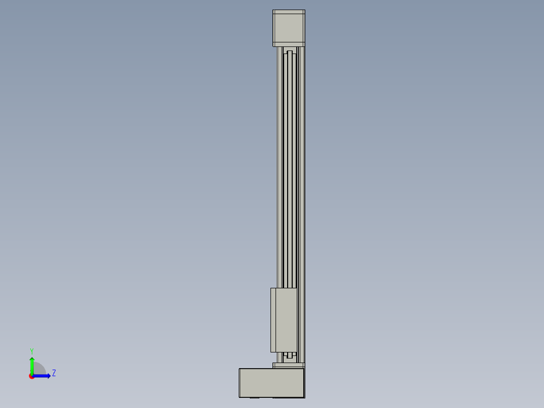 欧规系列-GB8-L96-S650-BLU-P40-MS3左视图
