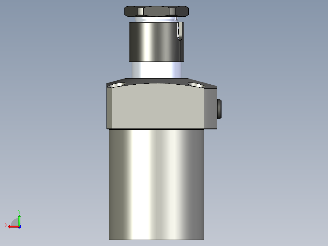 KOSMEKLHS1050-CL-Y30多系列多零件图纸模型后视图