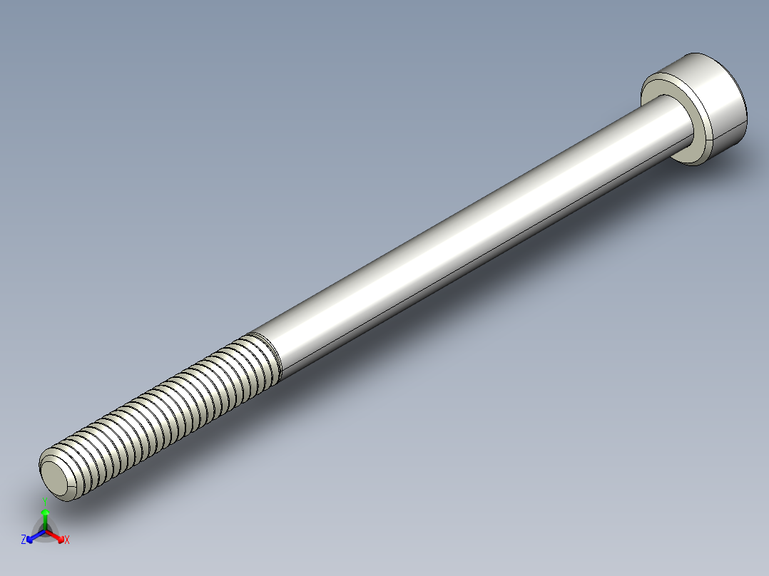 M4 x 0.7mm Thread 60mm LONG SOCKET HEAD CAP SCREW.IGS