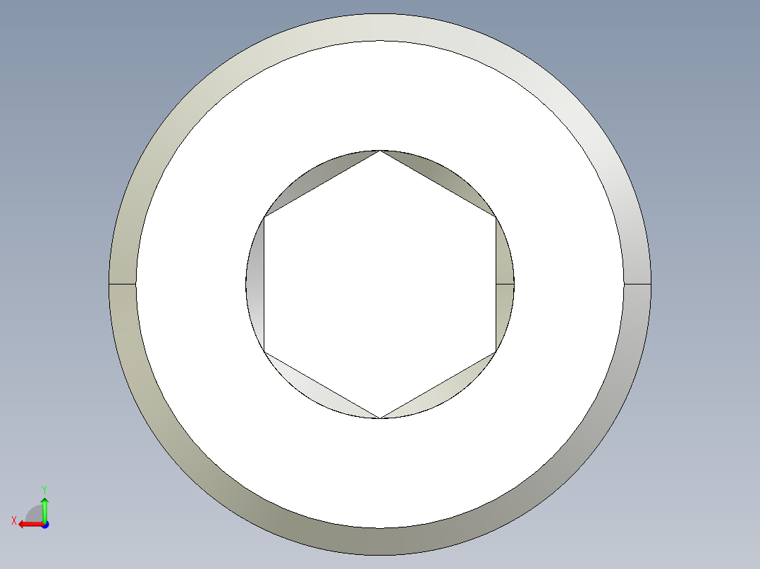 M4 x 0.7mm Thread 60mm LONG SOCKET HEAD CAP SCREW.IGS后视图