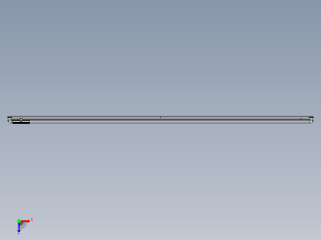威洛博VL系列直线电机模组-VL17E3-S3400俯视图
