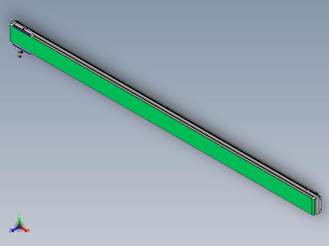 威洛博VL系列直线电机模组-VL17E3-S3400正等轴测图