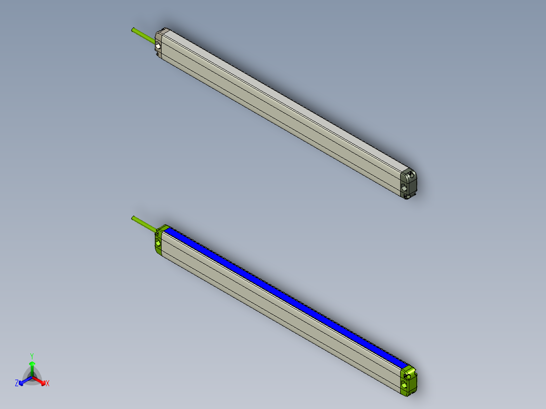 安全_区域传感器H2TLS0840_3D正等轴测图