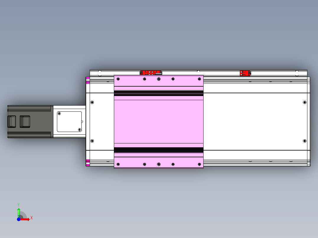VF丝杆传动-一般环境VF22-L20-C-S200-BC-P75-C4前视图