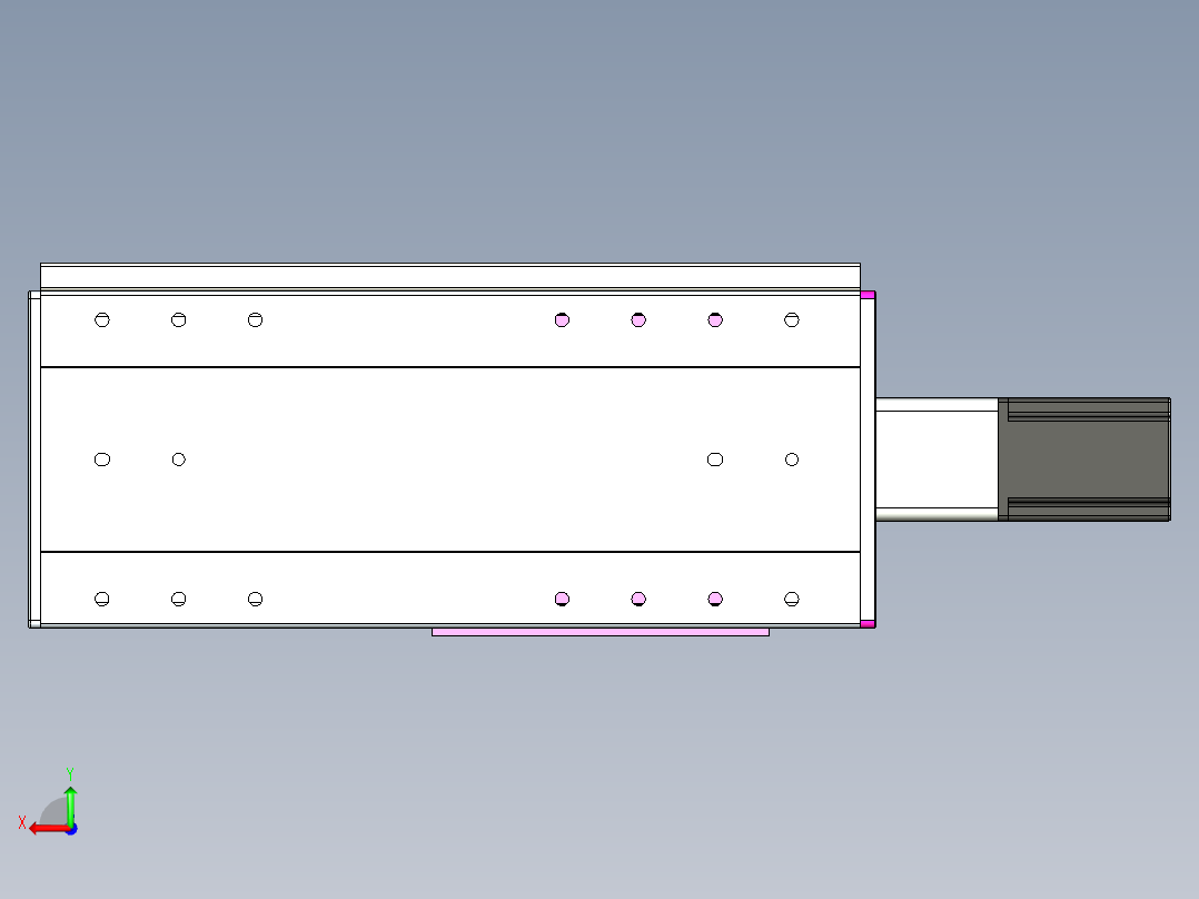 VF丝杆传动-一般环境VF22-L20-C-S200-BC-P75-C4后视图