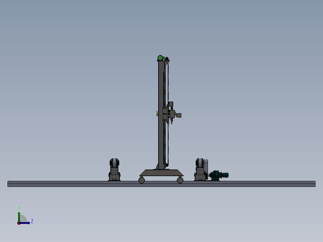 焊接操作机左视图