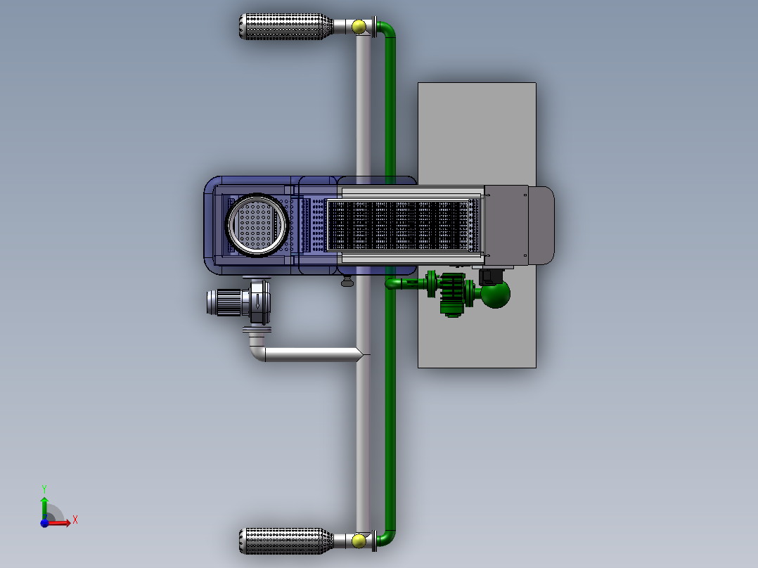 海洋垃圾收集机sw18可编辑前视图