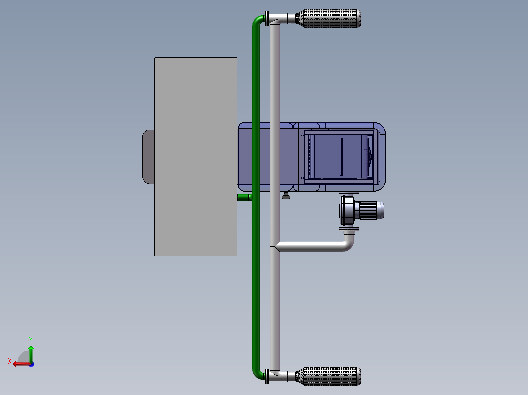 海洋垃圾收集机sw18可编辑后视图