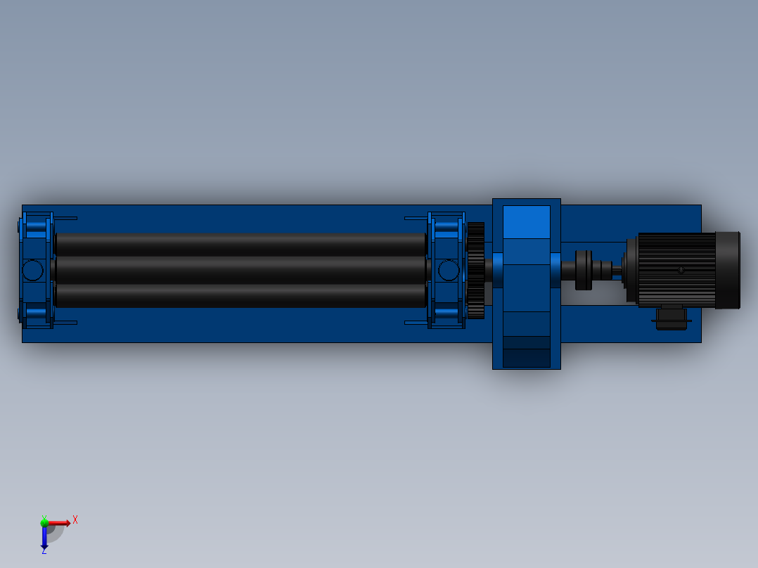 钢板卷形机sw13俯视图