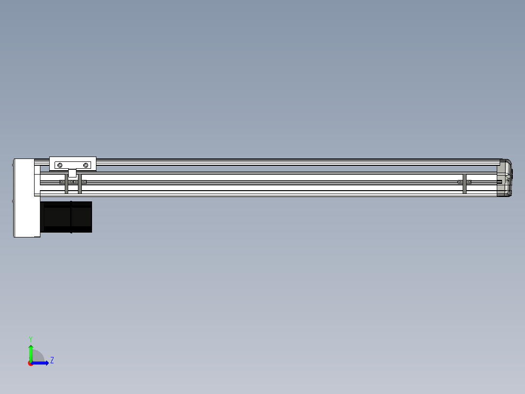 Toyo东佑达直线模组-ETH13-750-BM-200W左视图