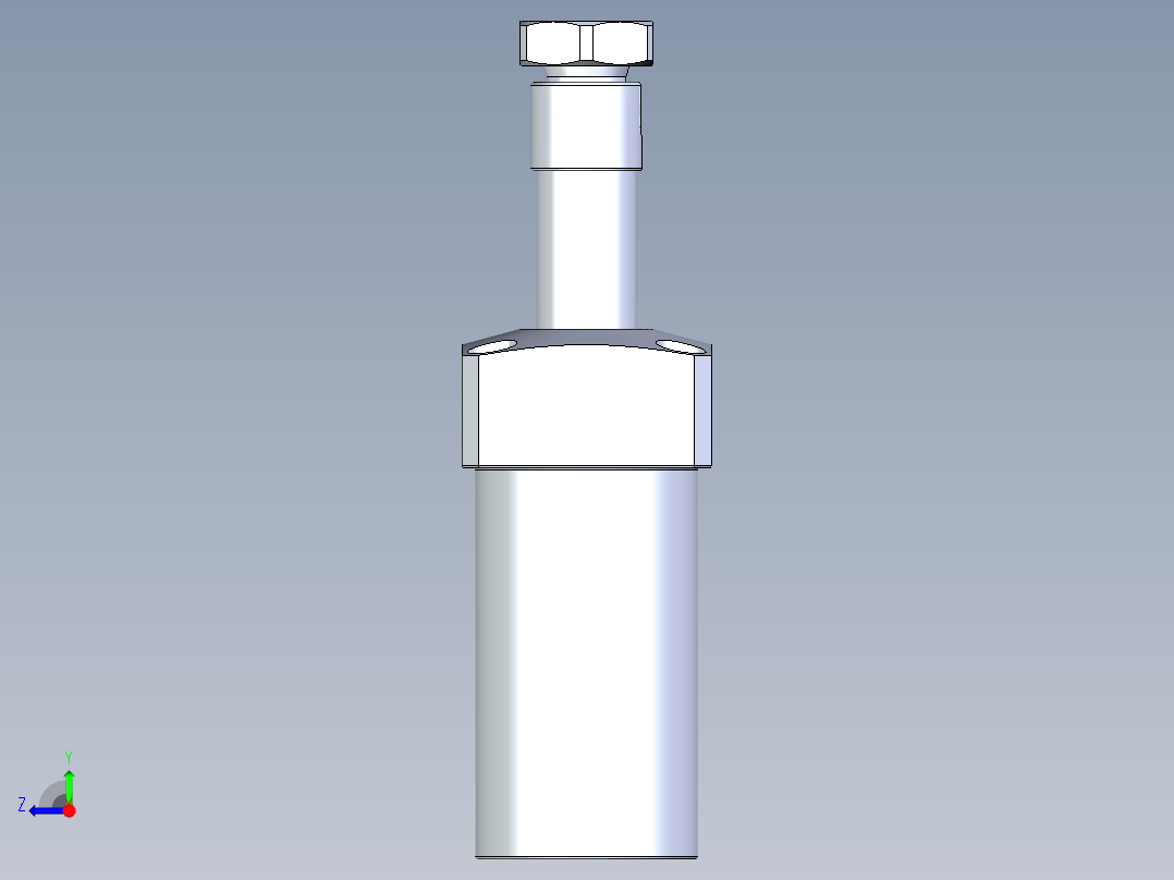 KOSMEKLHA0400-SL-Q20多系列多零件图纸模型右视图