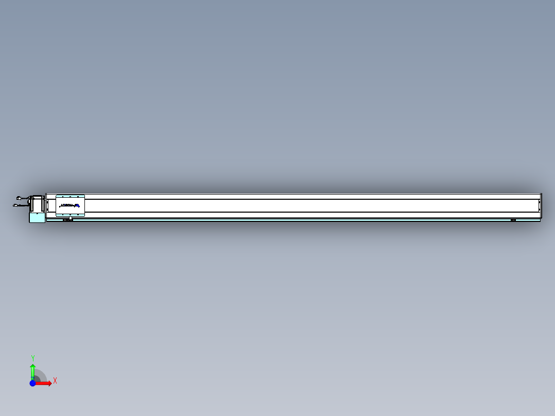威洛博VBC同步带传动一无尘环境VBC14-L45-S2450-BLU-ZP75-C3前视图