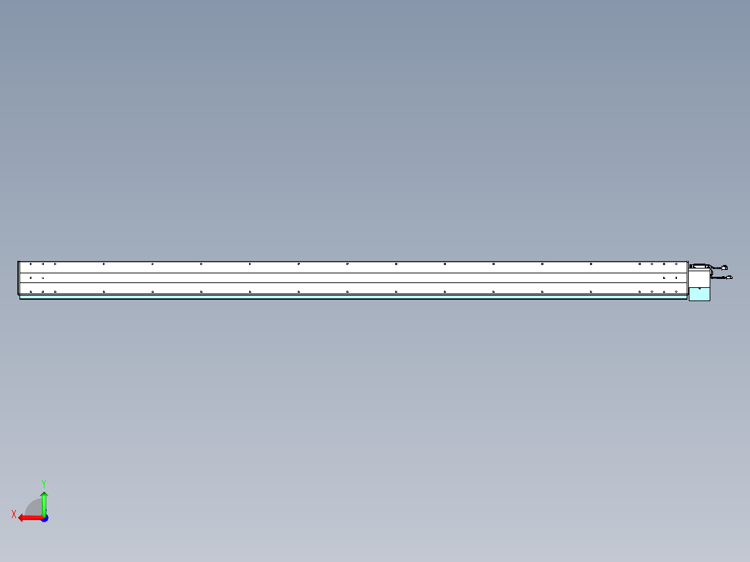 威洛博VBC同步带传动一无尘环境VBC14-L45-S2450-BLU-ZP75-C3后视图