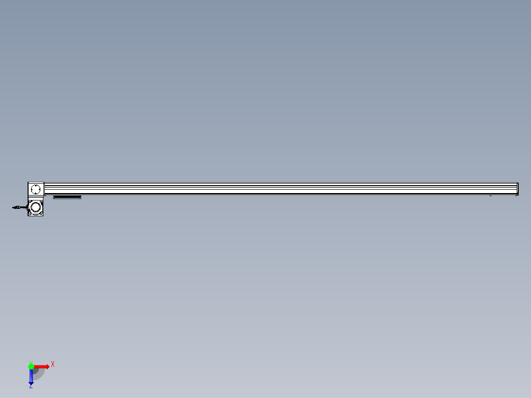 威洛博VBC同步带传动一无尘环境VBC14-L45-S2450-BLU-ZP75-C3俯视图